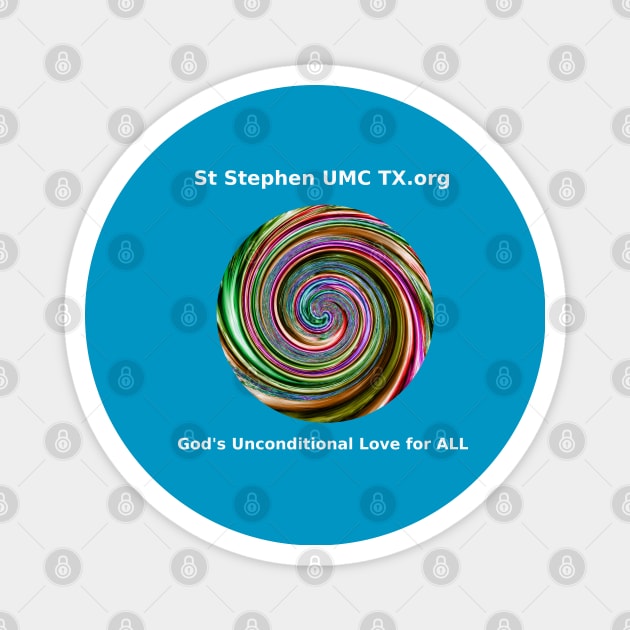 St. Stephen Rainbow Swirl 01 Magnet by Culturesmith